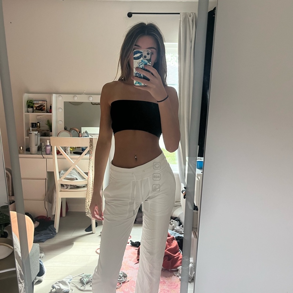 White Lulu Dance Pants